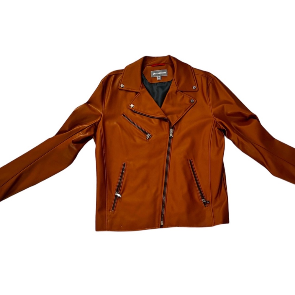 Michael Kors Leather Jacket in cognac